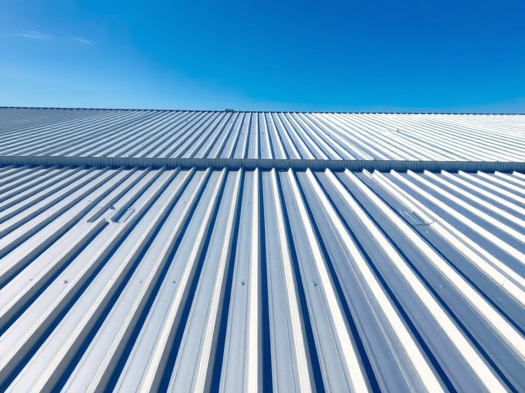 Wind-rated commercial metal roof on a Florida industrial building